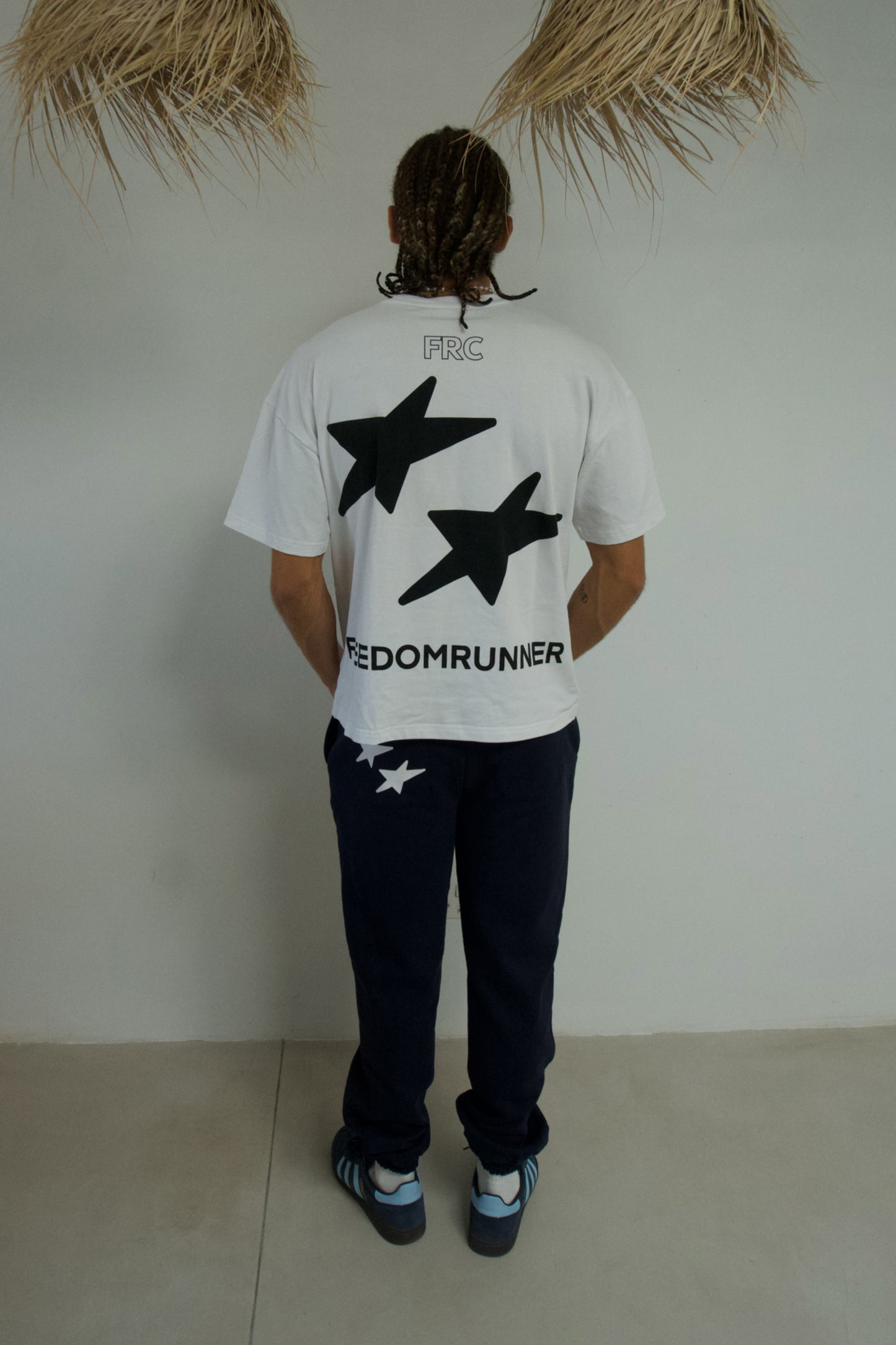 DOUBLE STAR FREEDOM RUNNER TEE - WHITE