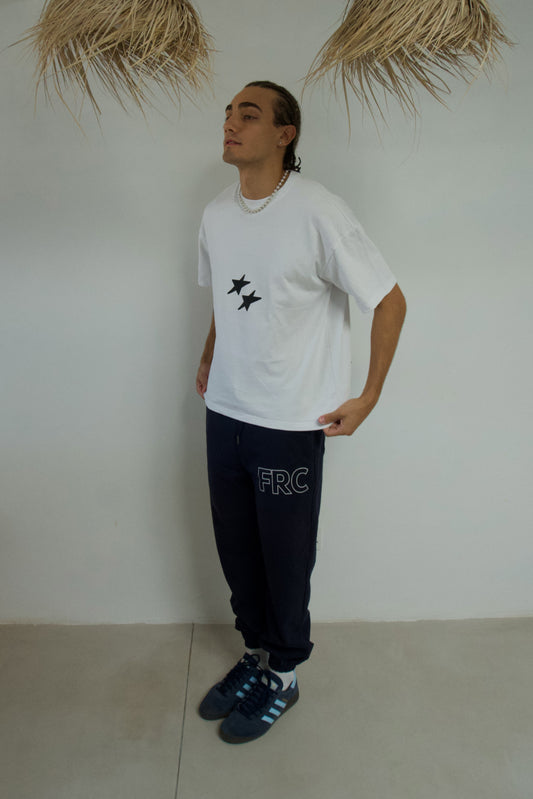 DOUBLE STAR FREEDOM RUNNER TEE - WHITE
