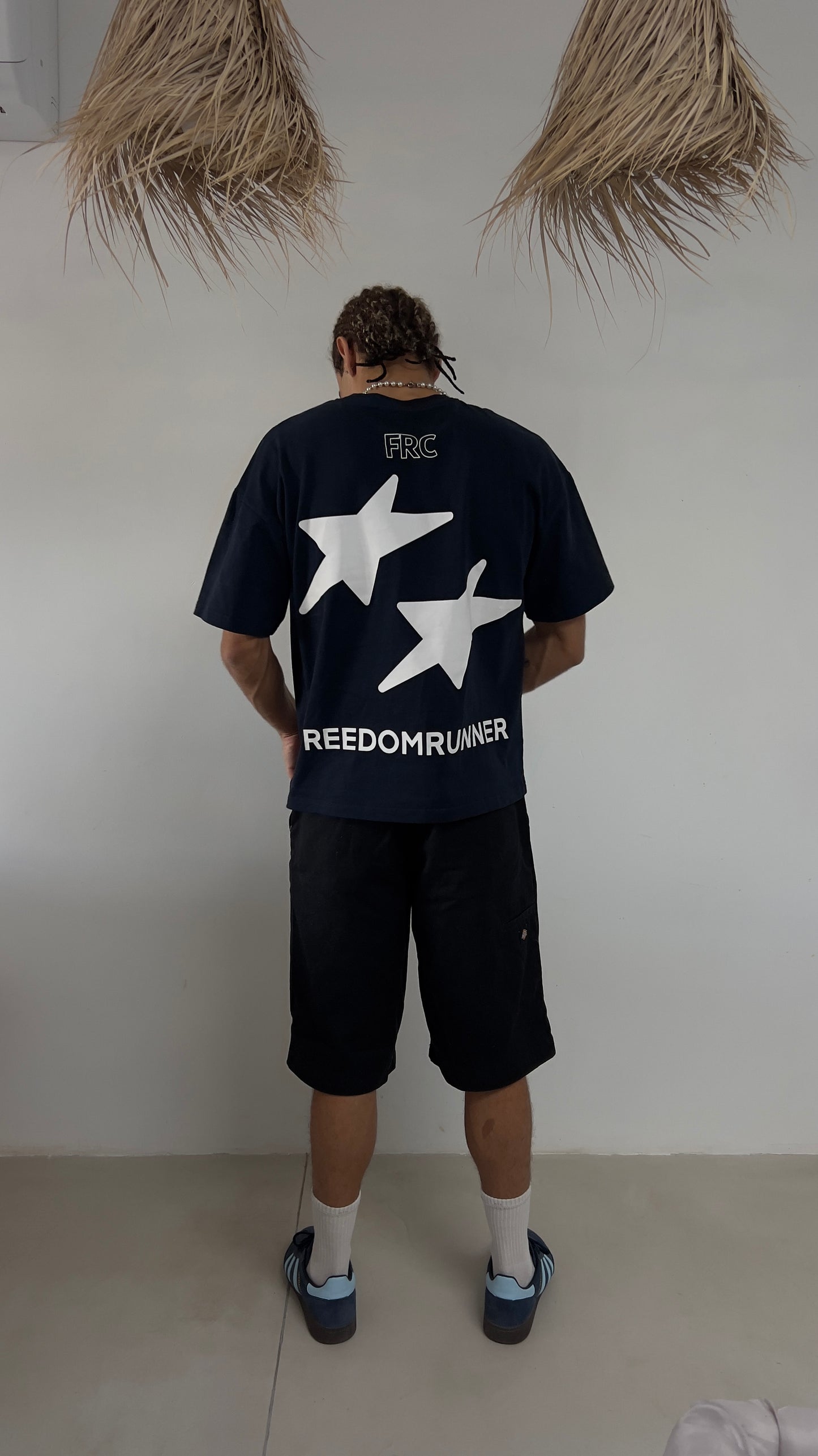 DOUBLE STAR FREEDOM RUNNER TEE - NAVY